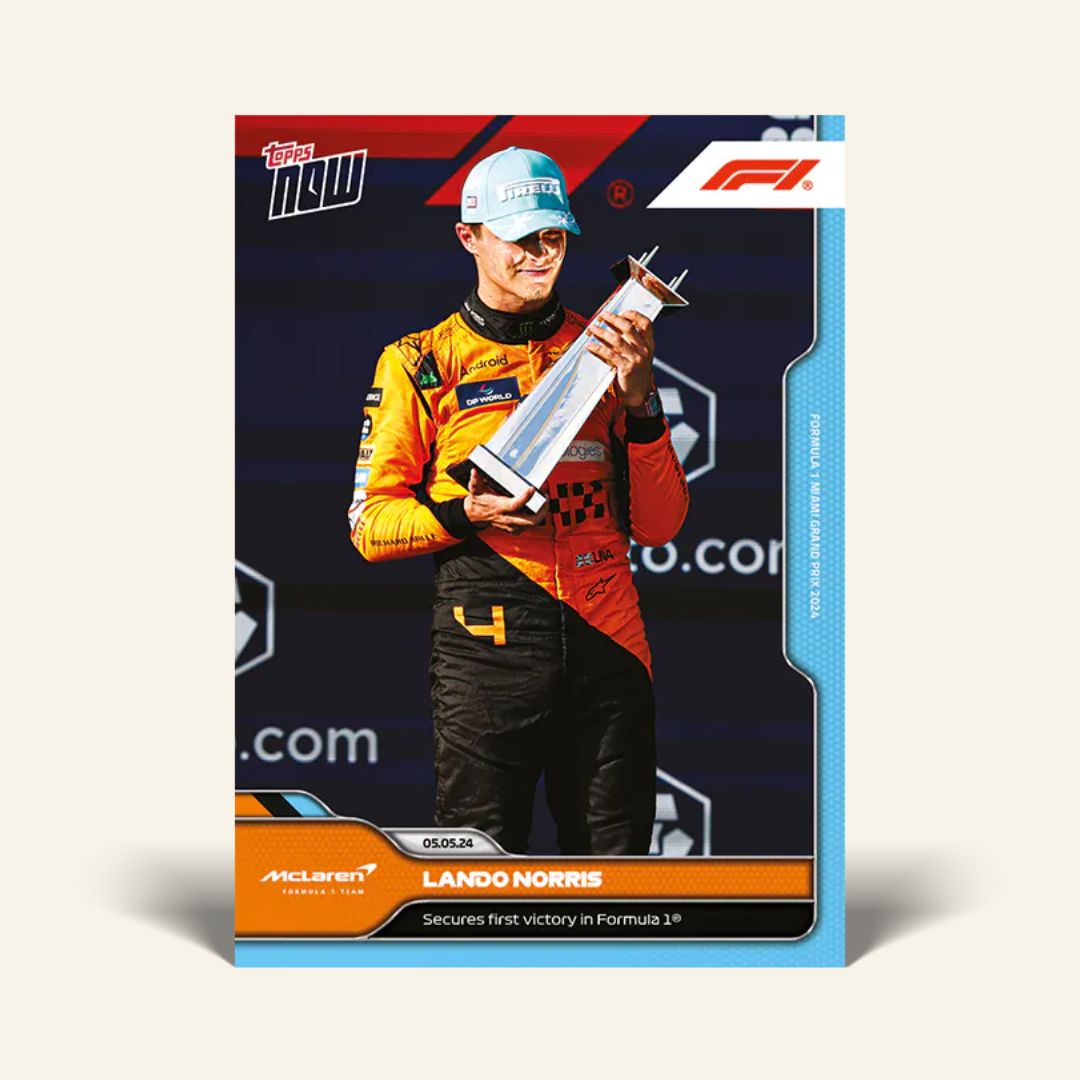 Lando Norris - Secures first victory in Formula 1 - 2024 F1 TOPPS NOW | PREORDER